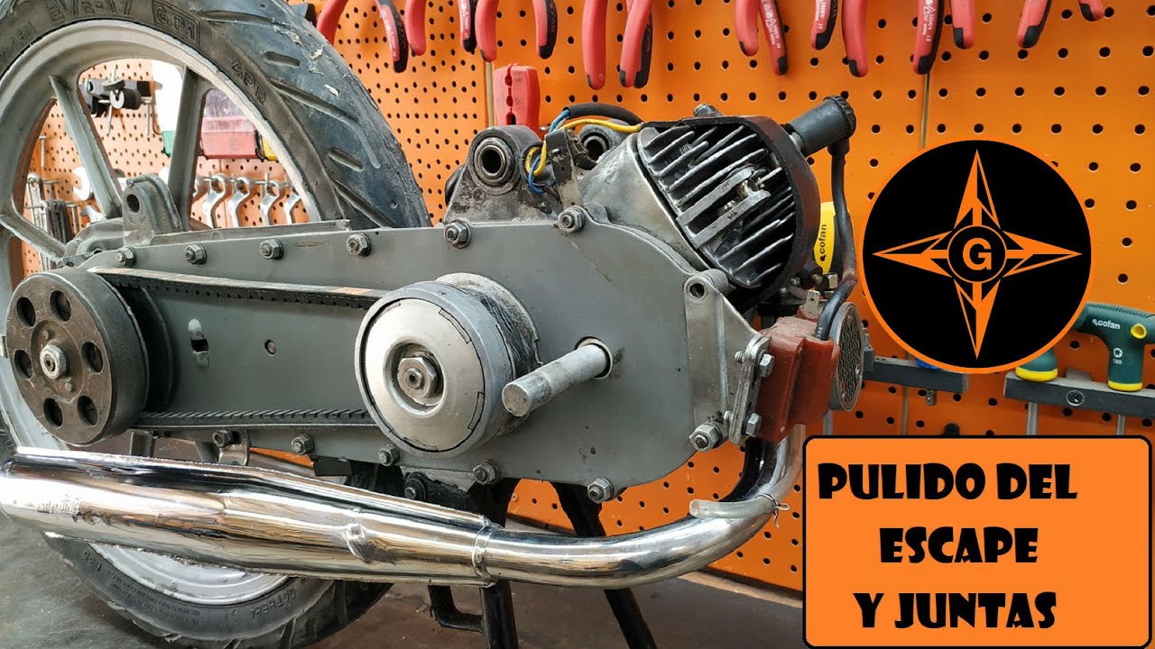 RESTAURACION DE MI MOTO VESPINO  AL ALX DEL AÑO 1985 JUNTAS ADMISION Y PULIDO DE ESCAPE/ GINESSOT #5