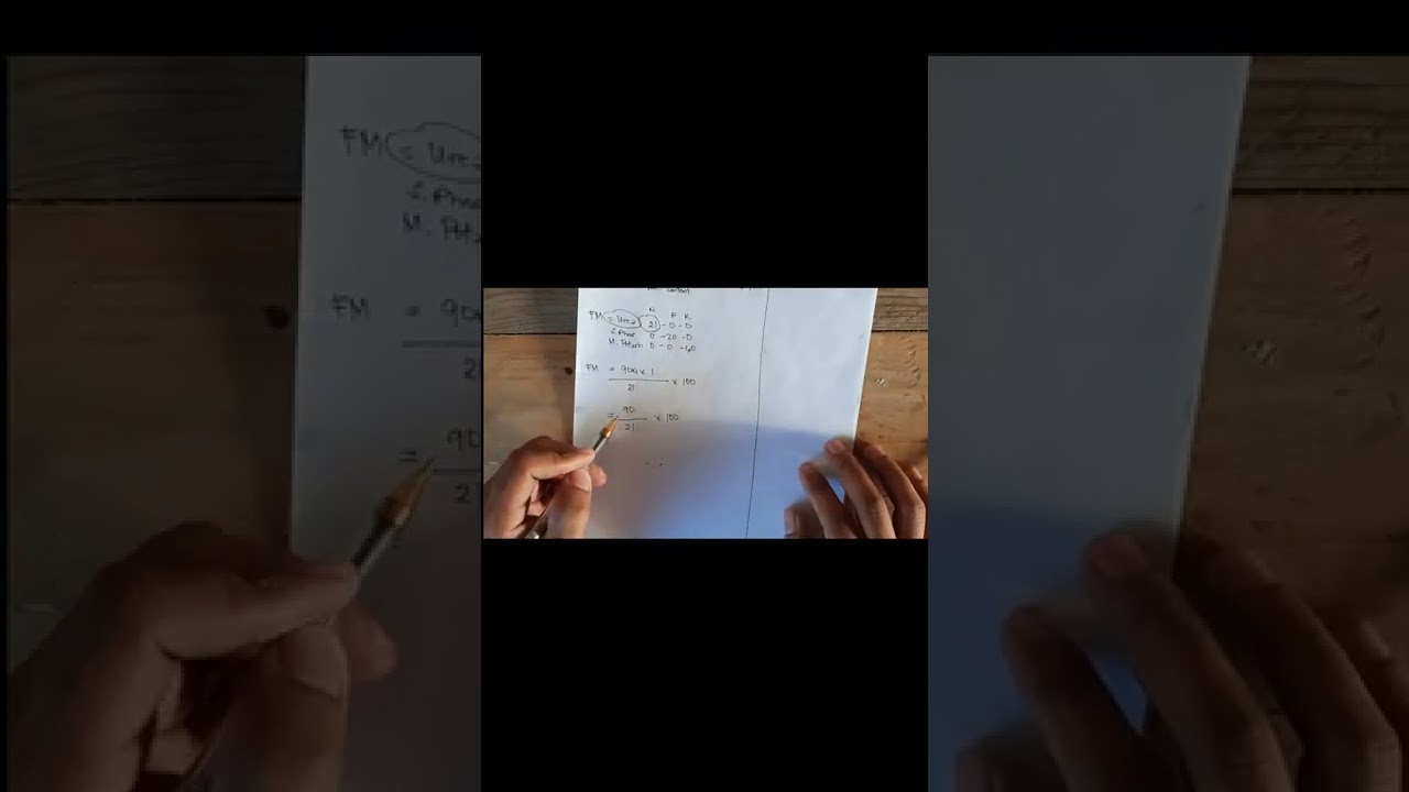 Fertilizer Computation (Single Nutrient Content)