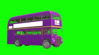 Green Screen double decker bus | Green screen video | Bus