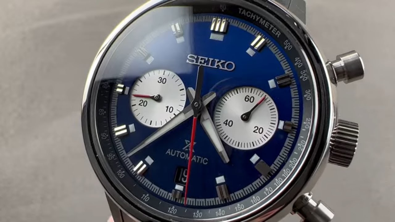 Seiko Prospex Speedtimer Chronograph SRQ043 Seiko Watch Review - YouTube