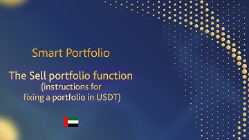 AR The Sell portfolio function (instructions for fixing a portfolio in USDT)