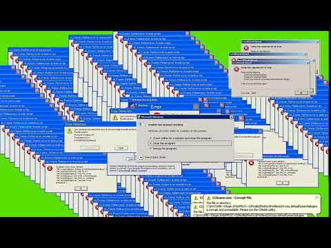 Error Green Screen (No Copyright)
