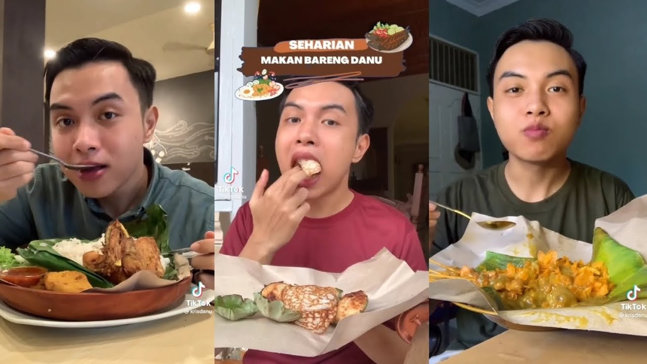SEHARIAN MAKAN BARENG DANU 🥮🍜 MANTAP 🥯 t:krisdanu #makan #24jammakan