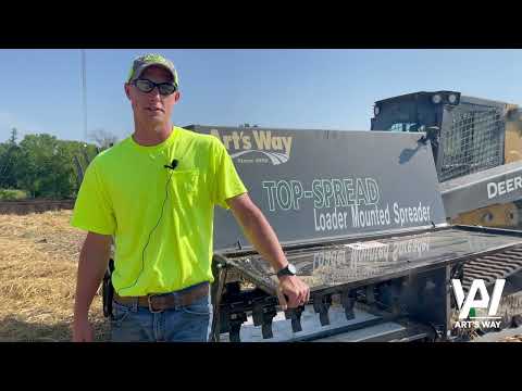 Art's Way TOP-SPREAD bale processor for seed coverage - POPP EXCAVATING testimony