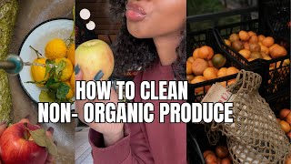 How To Clean Organic and Non-Organic Produce! | Great For Inexpensive Juice Cleaning!