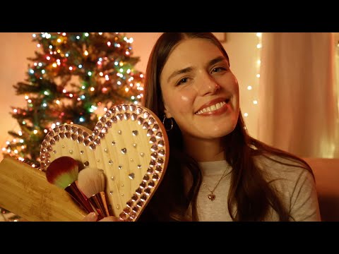 ASMR Doing Some Of My Favorite Triggers 💖 Tapping, Brushing My Hair, Whispering, Fluffy Mic