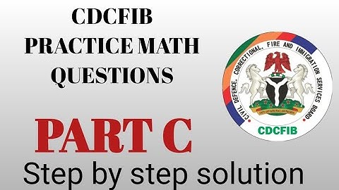 CDCFIB mathematics practice Test #ExamPrep #cdcfibrecruitment2025