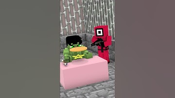 When Hulk Plays Squid Game Dalgona Candy  Monster School Minecraft Animation shorts 1080p