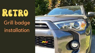 How to install Retro grill badge on 4runner !