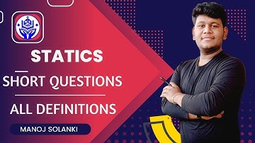 Short Question || Statics ||  Definition and relations | #msmaths #bscmaths