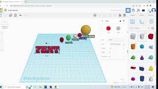Solar System on Tinkercad screenshot 2