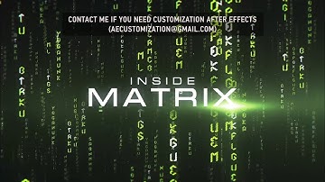 Inside Matrix | After Efects Project Files - Videohive template
