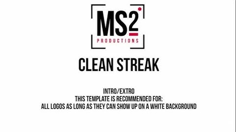 MS2 Productions: Video Power Pack Intro/Extro Clean Streak