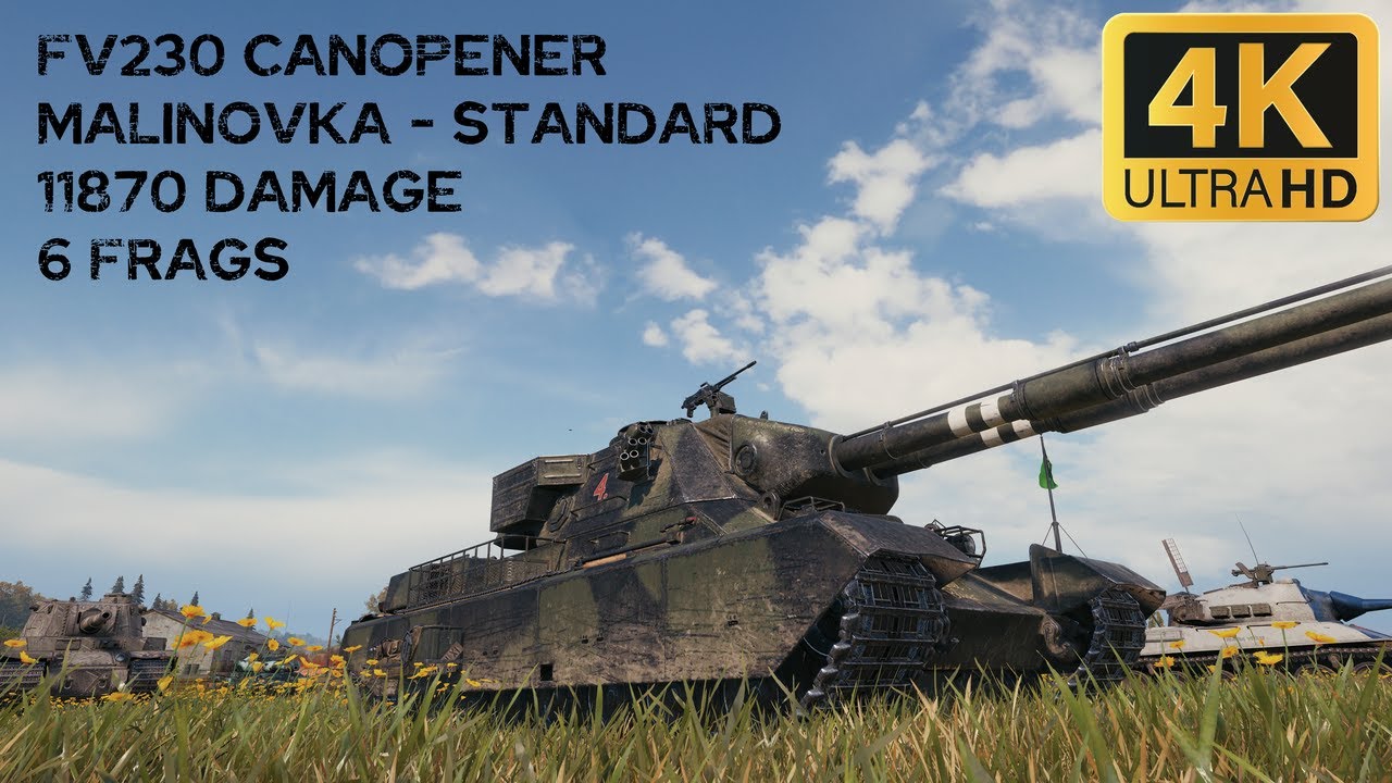 Fv230 FV230 Canopener 11,9k damage 6 frags on Malinovka - World of Tanks ...