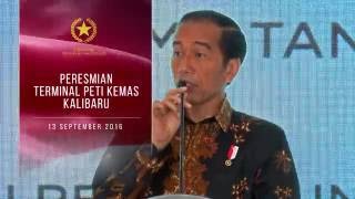 Presiden Jokowi meresmikan Terminal Petikemas Kalibaru Pelabuhan Tanjung Priok
