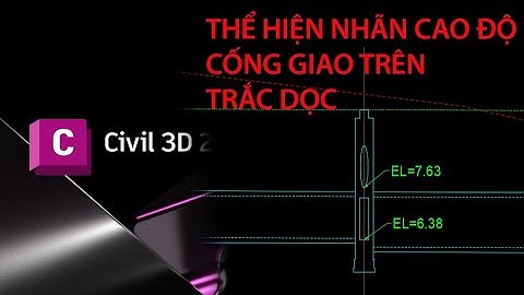 CIVIL 3D - Hiển thị cống giao và nhãn cao độ trên trắc dọc thoát nước #civil3d #bim