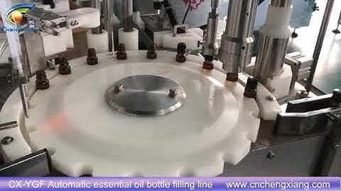 CX-YGF Automatic essential oil bottle filling line | E-liquid filling machine
