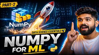NumPy Tutorial Part 2: Reshaping, Statistics & Masking in Hindi 🚀