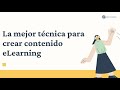 Tip para diseñar contenido educativo para eLearning - por Rocío Paredes