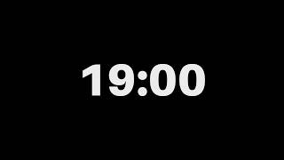 19 Minutes [19:00] Countdown Timer – Simple & Silent