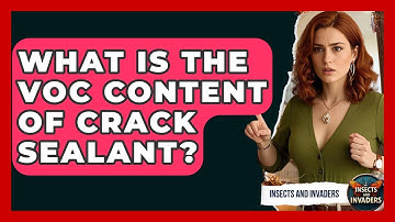 What Is The VOC Content Of Crack Sealant? - Insects and Invaders
