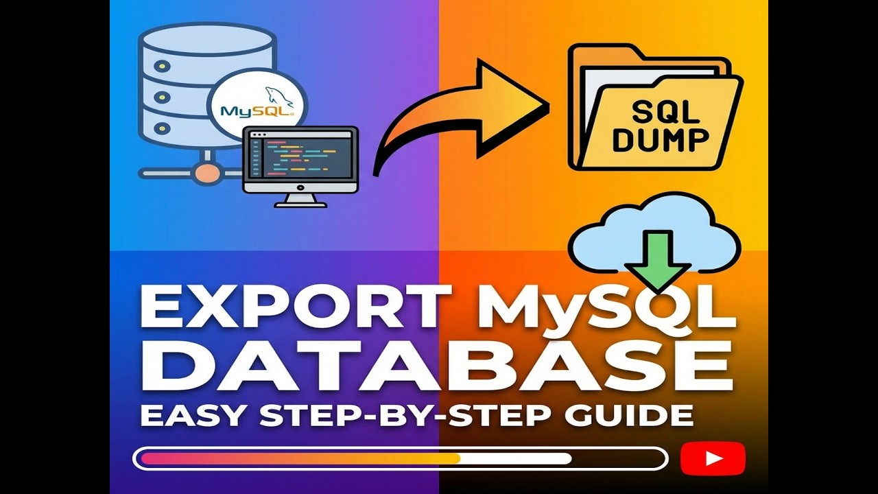 Export mysql Database #export #import #mysql #database #xampp - YouTube