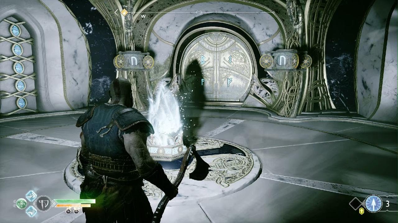 God of War 2018 Alfheim Spinning Paddle Puzzle In The Light Of Alfheim