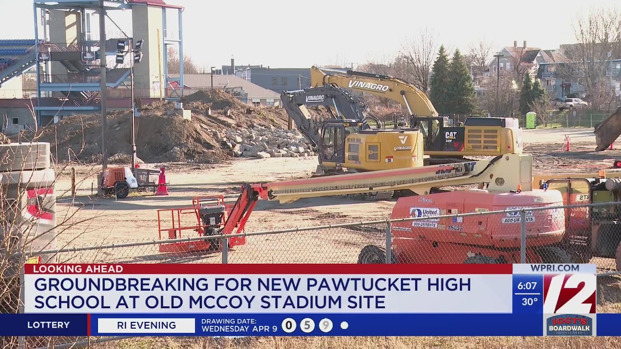 Officials to break ground on new Pawtucket high school - YouTube