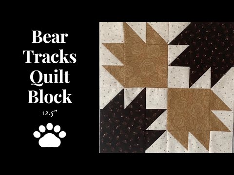Bear Tracks Quilt Pattern