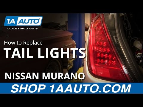 How To Replace Broken Tail Lights Nissan Murano 03-07