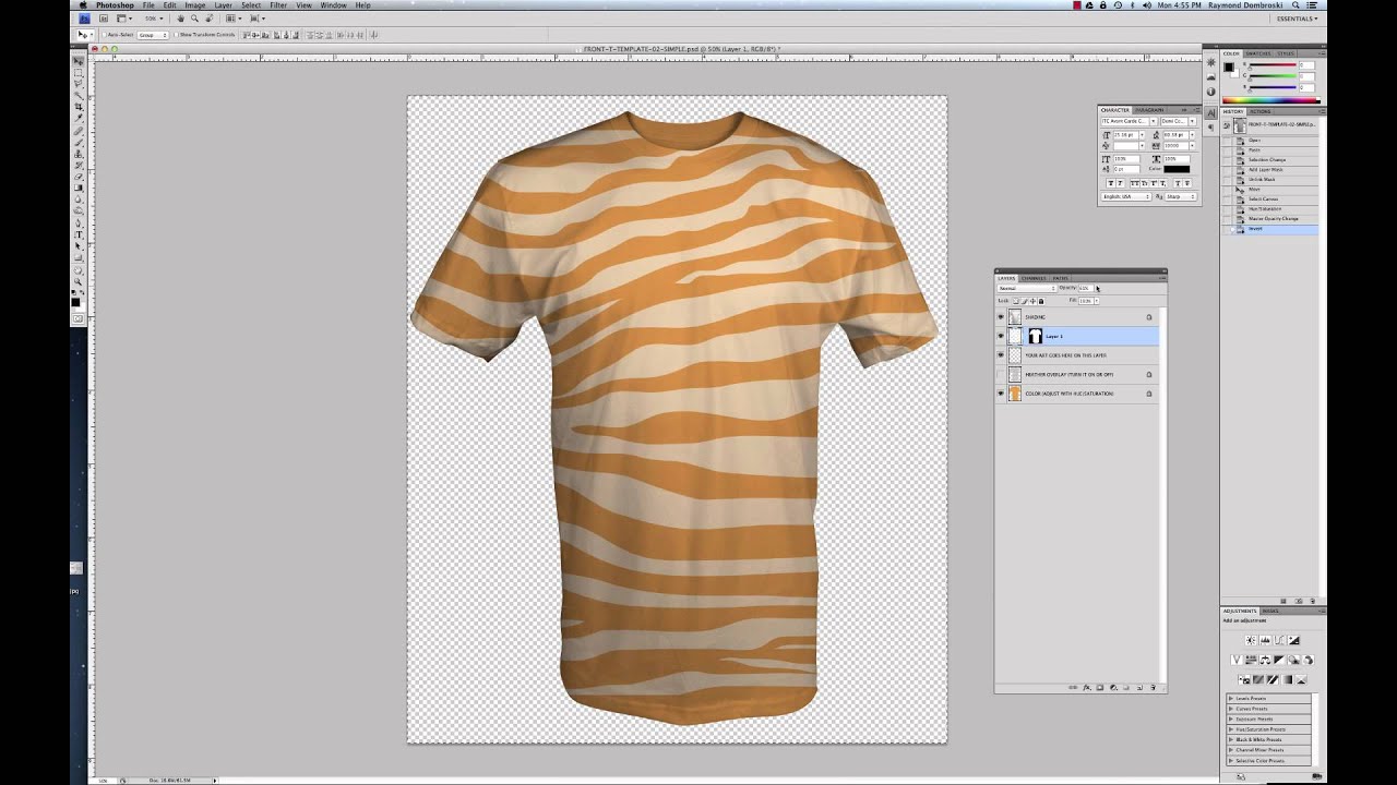 Download Tutorial: How to use Simplified T-Shirt Templates for ...