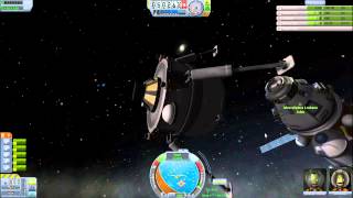 KSP Lander docking with command ship