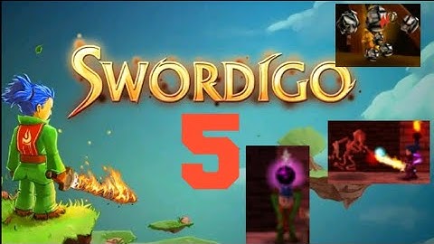 Swordigo #5 fighting with golem and Soul bone and Shadow treket