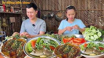 Cá Rô Kho Khô Tiêu - Canh Chua Cá Rô / Bắt Cá Rô Chồng Nuôi Nấu Bữa Cơm Quê Nhà