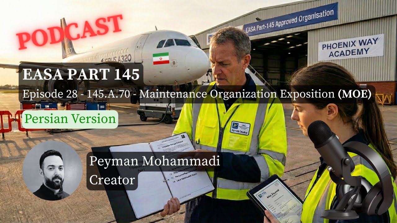 EASA Part 145.A.70 - MOE - The Operating System of Aviation Maintenance (Persian)