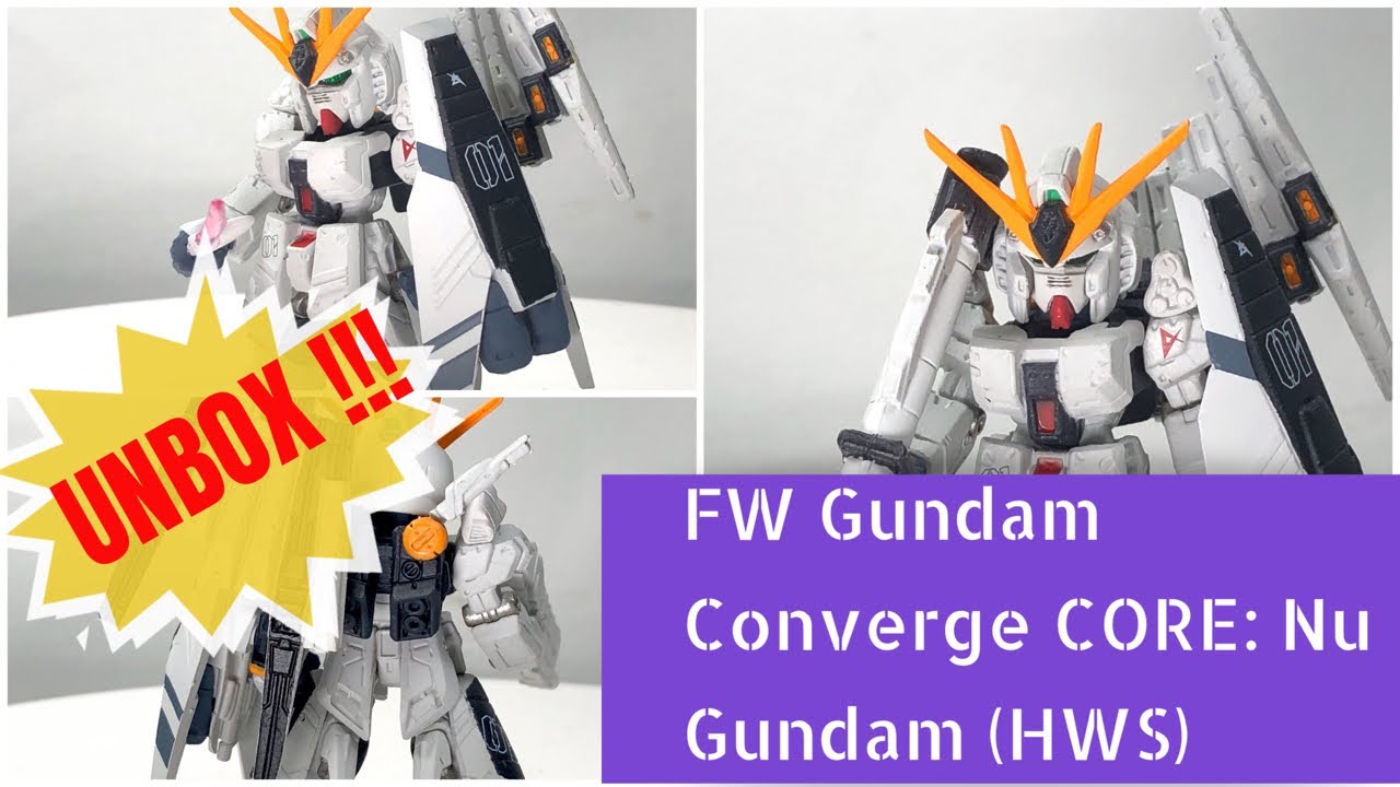 GUNDAM CONVERGE CORE νGUNDAM HWS FW Gundam Converge CORE - Nu Gundam HWS - YouTube