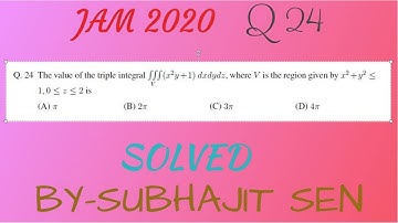 JAM 2020 Q24 DETAILS SOLUTION WITH FULL CONCEPT|| INTEGRAL CALCULUS ||