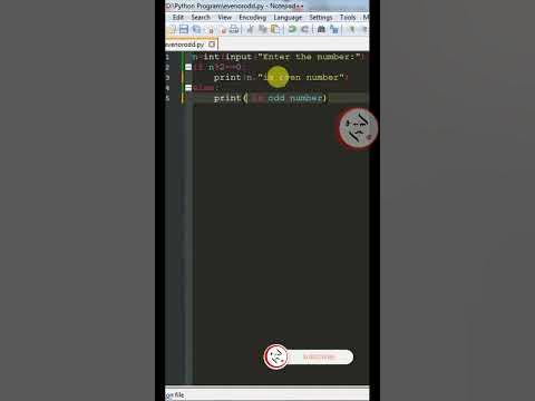 Find even or odd number in python code | Simple python coding | Python ...