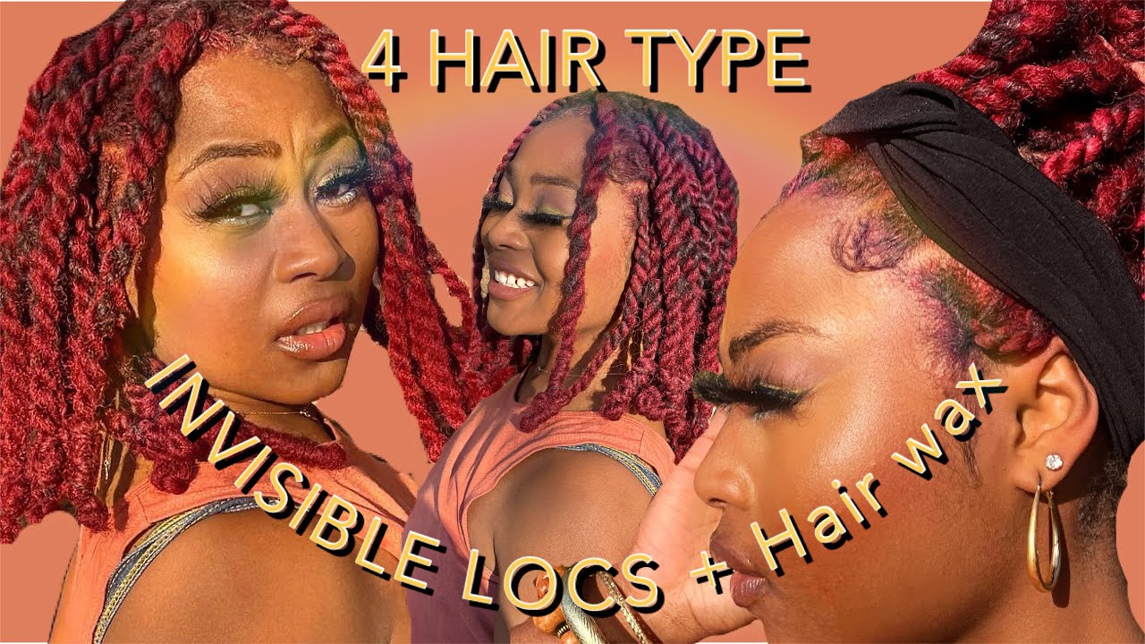 Invisible locs tutorial + Hair Wax 4hair type YouTube