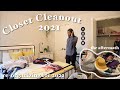 CLOSET CLEANOUT 2021 | cleaning for the new year + organization ideas