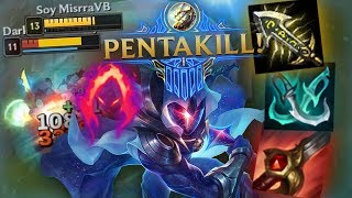 ¡LA BUILD MAS ROTA CON YI + PENTAKILL!  ¡DARK HARVEST + CRITICO! | MAESTRO YI JUNGLA