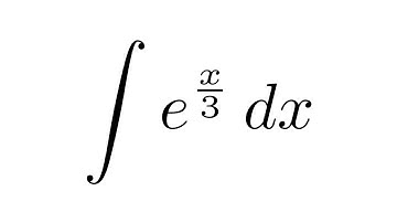 Integral of e^(x/3) (substitution)