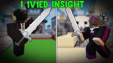 So I 1v1ed @InsightPlays! | Roblox Bedwars