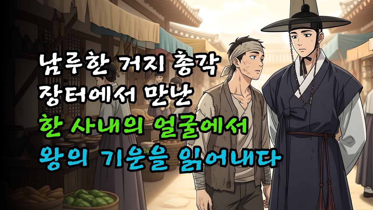 남루한 거지 총각, 장터에서 왕의 관상을 알아보다 / 조선이야기 / 민담 / 오디오북 - YouTube