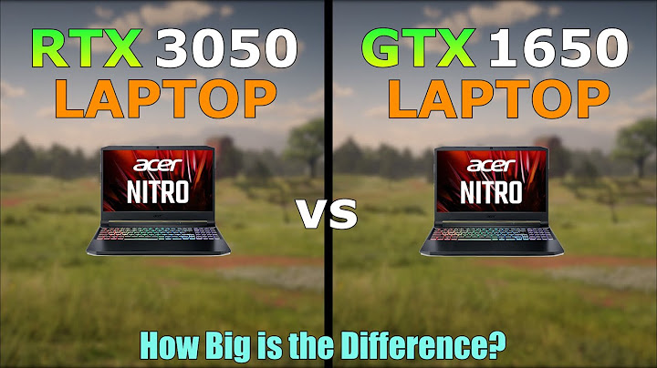 RTX 3050 Laptop vs GTX 1650 Laptop | Acer Nitro 5 | How Big is the Difference?