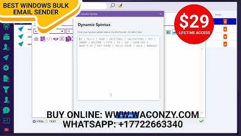 email marketing software and unlimited sending at Waconzy.com