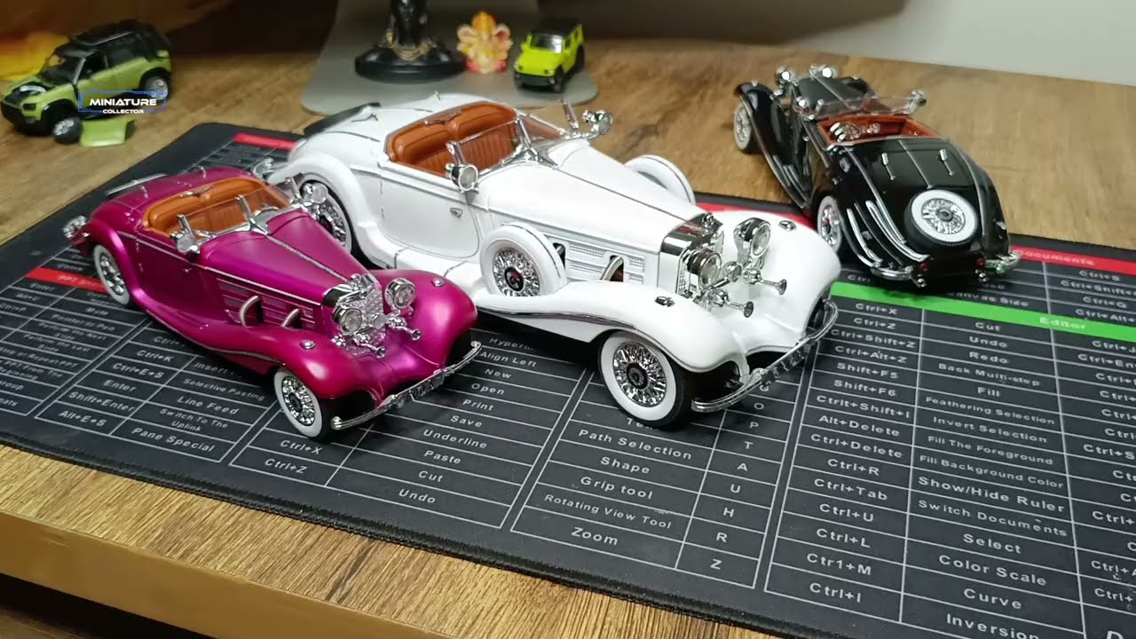 Mercedes Benz 500k Diecast Model 1/18 😍 Vintage Cars Collection