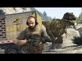 GTA 5 Mods - JURASSIC WORLD w/ T-REX ATTACK MOD!! GTA 5 T-Rex Mod Gameplay! (GTA 5 Mods Gameplay)