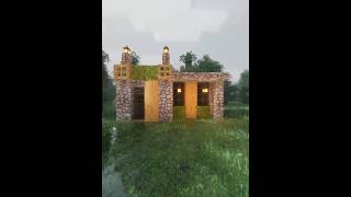 Easy cozy Minecraft house build tutorial 🪵 #minecraft #shorts #tutorial