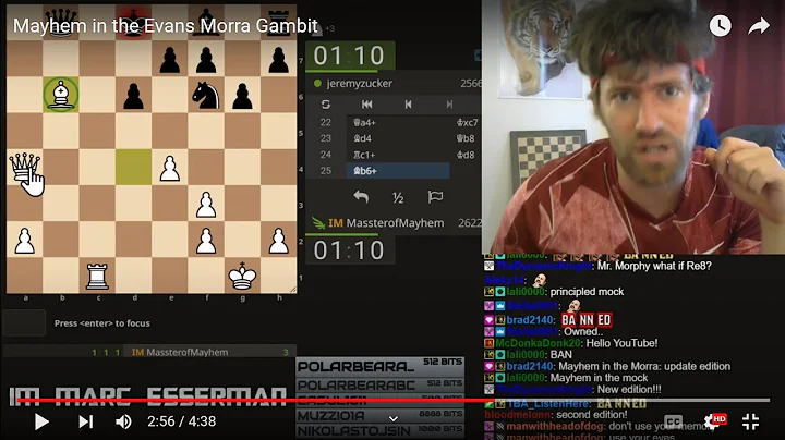 Mayhem in the Evans Morra Gambit